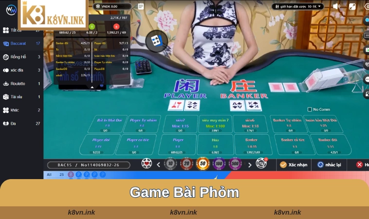 Các siêu phẩm giải trí casino K8 hấp dẫn nên trải nghiệm