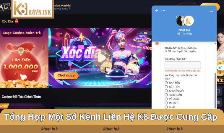 Kết nối với đội ngũ tư vấn của cổng game qua Facebook, Telegram